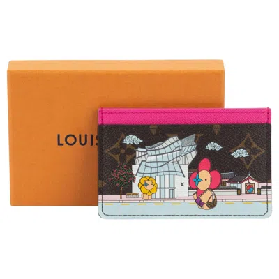 Pre-owned Louis Vuitton Vuitton Xmas 22 Holiday Card Holder Nib In Orange