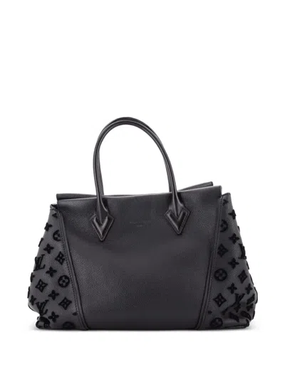 Pre-owned Louis Vuitton W Veau Cachemire Calfskin Pm Tote Bag In Black