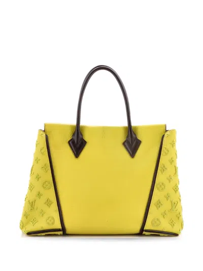 Pre-owned Louis Vuitton W Veau Cachemire Calfskin Pm Tote Bag In Yellow