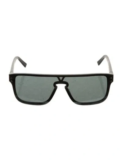 Pre-owned Louis Vuitton Waimea Lv Monogram Sunglasses In Black