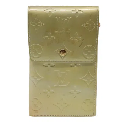 Pre-owned Louis Vuitton Walker Green Patent Leather Wallet  ()