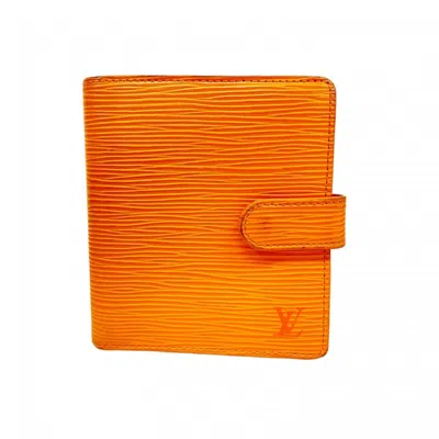 Pre-owned Louis Vuitton Wallet (bi-fold) () In Orange