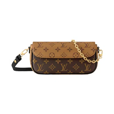 Pre-owned Louis Vuitton Wallet On Chain Ivy 'brown Monogram Reverse Canvas' | Women's Size Onesize