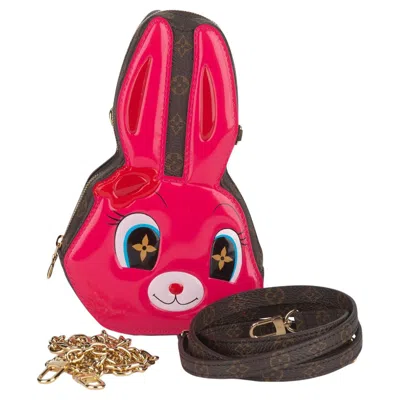 Pre-owned Louis Vuitton Wallet On Chain Rabbit New In Red