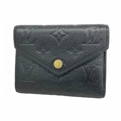 Pre-owned Louis Vuitton Wallet (tri-fold) () In Black