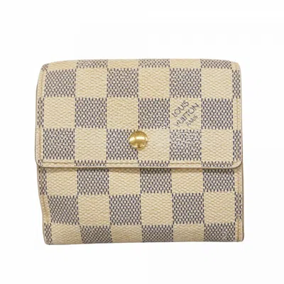 Pre-owned Louis Vuitton Wallet (tri-fold) () In White