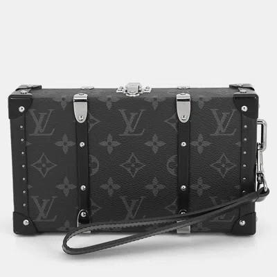 Pre-owned Louis Vuitton Wallet Trunk Noir Monogram Eclipse In Black