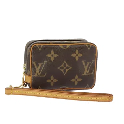 Pre-owned Louis Vuitton Wapiti Canvas Clutch Bag () In Brown