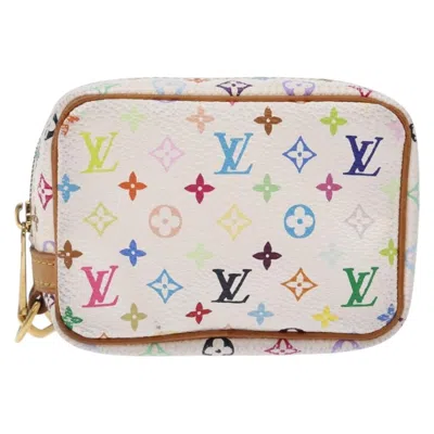 Pre-owned Louis Vuitton Wapity White Canvas Clutch Bag ()