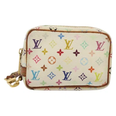 Pre-owned Louis Vuitton Wapity White Canvas Clutch Bag ()
