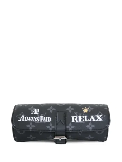 Pre-owned Louis Vuitton Watch Pouch In Black