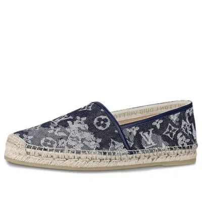 Pre-owned Louis Vuitton Waterfall Shoes 'destroyed Denim Monogram' In Multi