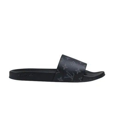 Pre-owned Louis Vuitton Waterfront Mule 'black Monogram'