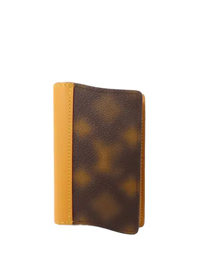 Pre-owned Louis Vuitton Wavy Blurry Monogram Card Case In Brown