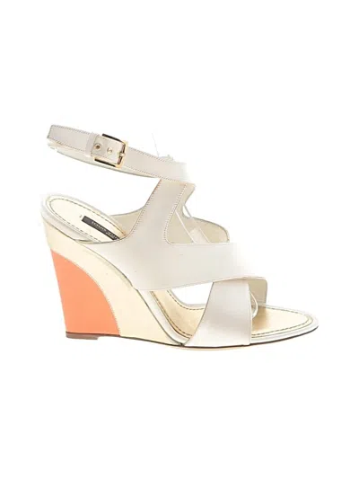 Pre-owned Louis Vuitton Wedges In White