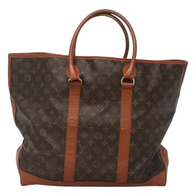 Pre-owned Louis Vuitton Weekend Gm Brown Canvas Tote Bag ()