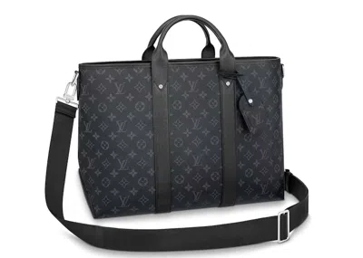Pre-owned Louis Vuitton Weekend Tote Nm In Black