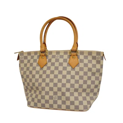 Pre-owned Louis Vuitton White Canvas Tote Bag ()