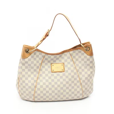 Pre-owned Louis Vuitton White Coated Canvas Pvc Leather Shoulder Bag ()