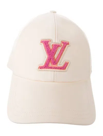 Pre-owned Louis Vuitton White Cotton Baseball Cap