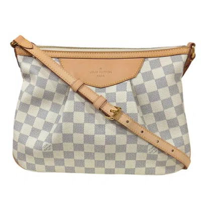 Pre-owned Louis Vuitton White Damier Azur Shoulder Bag ()