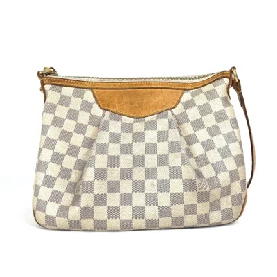 Pre-owned Louis Vuitton White Damier Azur Shoulder Bag ()