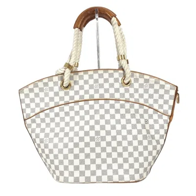 Pre-owned Louis Vuitton White Damier Azur Shoulder Bag Tote Bag ()
