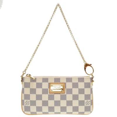 Pre-owned Louis Vuitton White Damier Azur Tote Bag ()