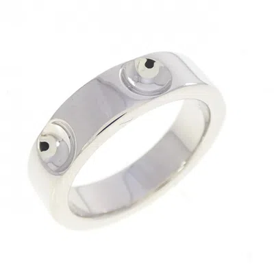 Pre-owned Louis Vuitton White Gold (18k) Band Ring ()