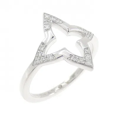 Pre-owned Louis Vuitton White Gold (18k) Band Ring ()