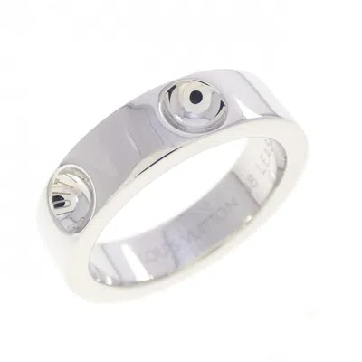 Pre-owned Louis Vuitton White Gold (18k) Band Ring ()