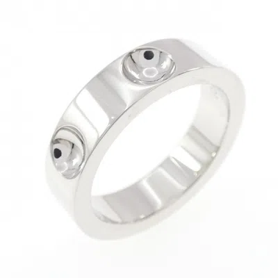 Pre-owned Louis Vuitton White Gold (18k) Band Ring ()