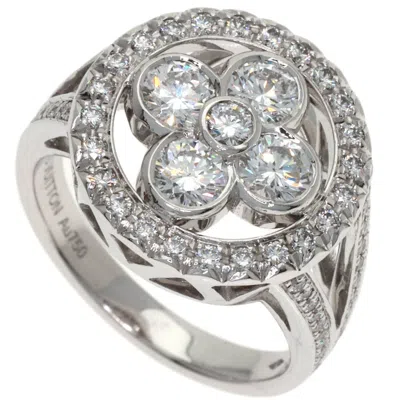 Pre-owned Louis Vuitton White Gold (18k) Band Ring ()