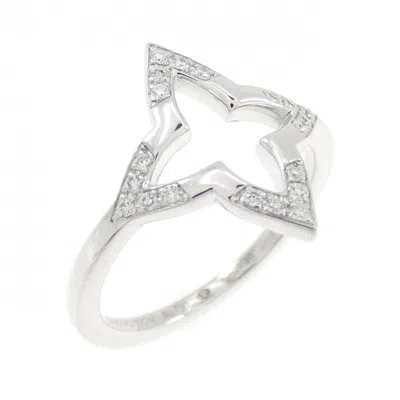 Pre-owned Louis Vuitton White Gold (18k) Band Ring ()