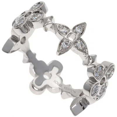 Pre-owned Louis Vuitton White Gold (18k) Band Ring ()