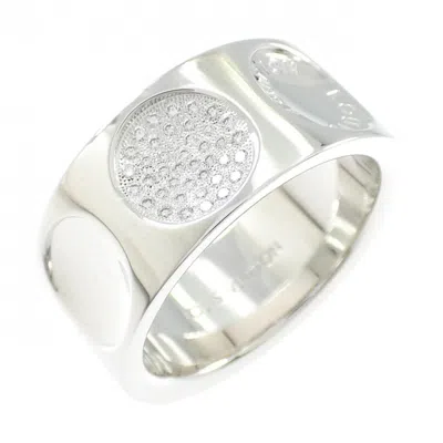 Pre-owned Louis Vuitton White Gold (18k) Band Ring ()