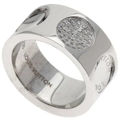 Pre-owned Louis Vuitton White Gold White Gold (18k) Band Ring ()