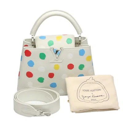 Pre-owned Louis Vuitton White Handbag Shoulder Bag ()