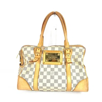 Pre-owned Louis Vuitton White Handbag Tote Bag ()
