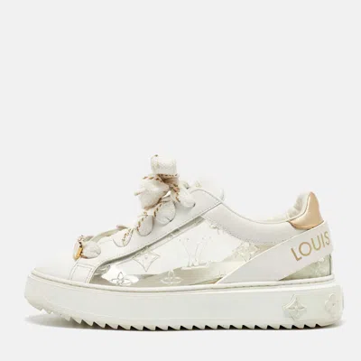 Louis Vuitton スニーカー サイズ36 タイムアウト 白 louis-vuitton-white-leather-