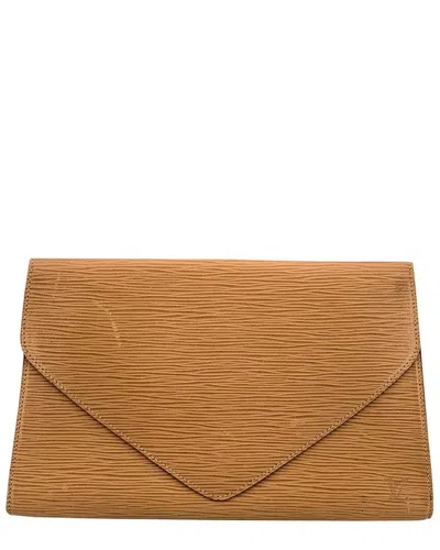 Pre-owned Louis Vuitton White Leather Art Deco (authentic Pre-loved)