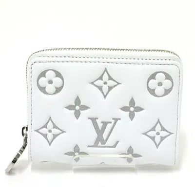 Pre-owned Louis Vuitton White Leather Wallet (bi-fold) ()