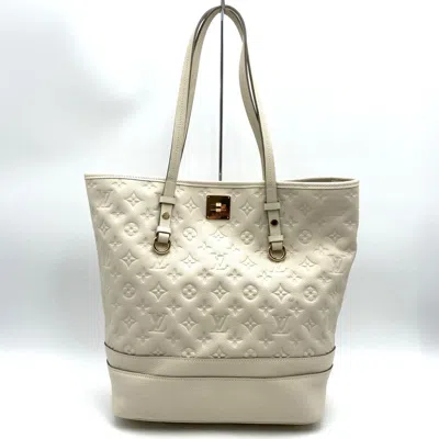 Pre-owned Louis Vuitton White Monogram Empreinte Handbag Tote Bag ()