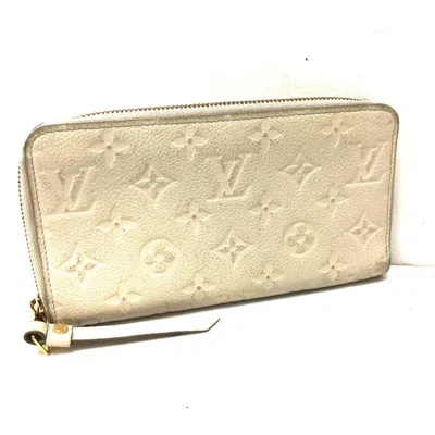 Pre-owned Louis Vuitton White Monogram Empreinte Long Wallet (bi-fold) ()