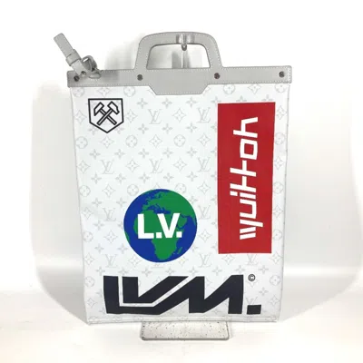 Pre-owned Louis Vuitton White Monogram Handbag Shoulder Bag Tote Bag ()