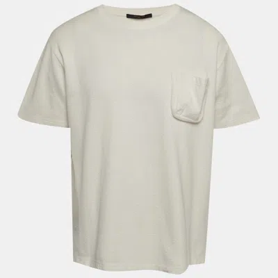 Pre-owned Louis Vuitton White Monogram Jersey T-shirt Xxl