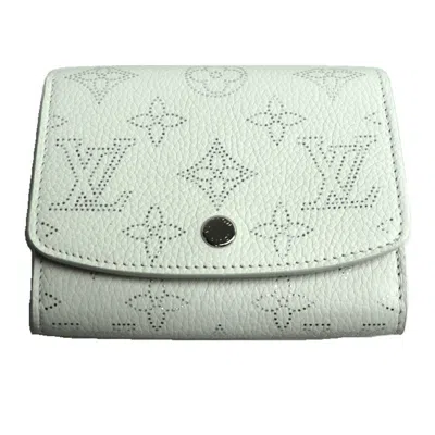 Pre-owned Louis Vuitton White Monogram Mahina Leather Wallet (bi-fold) ()