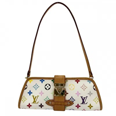 Pre-owned Louis Vuitton White Monogram Multicolore Clutch Bag Shoulder Bag ()