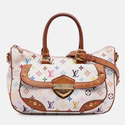 Pre-owned Louis Vuitton White Monogram Multicolore Rita Bag