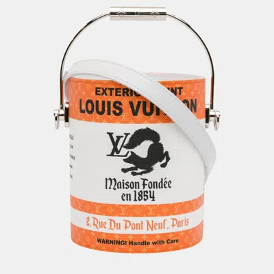 Pre-owned Louis Vuitton White Monogram Paint Can